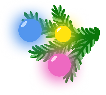 Правая новогодняя веточка