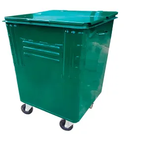 мусорный контейнер 750л для тбо, арт. ктбо 0.75-3, с крышкой, на колёсах