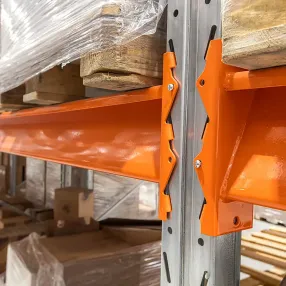 стеллаж паллетный двухсекционный 6000х1800х1100 мм (85.1.5), 4 яруса