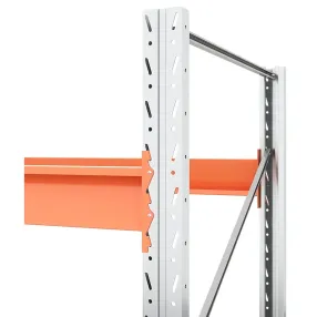 дополнительная секция стеллажа паллетного 4500х2700х1100 мм (100.1.5), 3 яруса