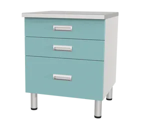 стол лабораторный однотумбовый с тремя ящиками сл-02-«мск» (сл-02-104)