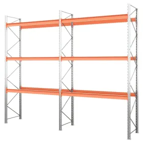 стеллаж паллетный двухсекционный 4500х1800х1100 мм (85.1.5), 3 яруса