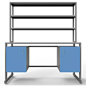 стол лабораторный с керамикой слк 21.017 (белый)