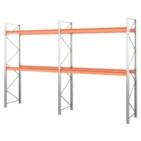 стеллаж паллетный двухсекционный 3500х1800х1100 мм (70.1.5), 2 яруса