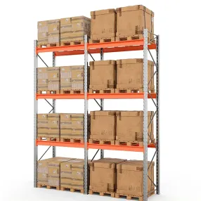 стеллаж паллетный двухсекционный 4500х1800х1100 мм (85.1.5), 3 яруса