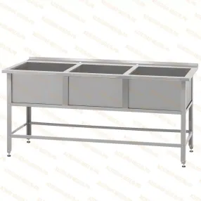 ванна моечная «norma ral» вмсн-630/3 с бортом