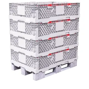 паллетная рама складная штабелируемая 1220х815х300 для паллета 1200х800, арт. паллетная рама cr 1208