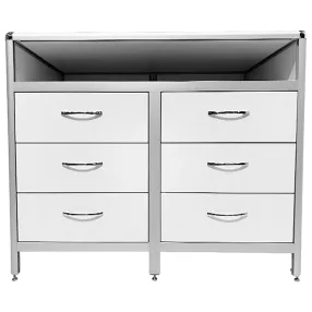 стол-тумба лабораторная med 12.013al (белый)