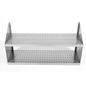 полка настенная двухуровневая перфорированная пн2-6/3-п