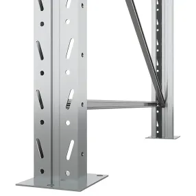 дополнительная секция стеллажа паллетного 4500х2700х1100 мм (100.1.5), 3 яруса