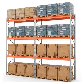 стеллаж паллетный двухсекционный 5000х2700х1100 мм (85.1.5), 3 яруса