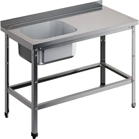 ванна моечная цельнотянутая с рабочей поверхностью с бортом вмцр/1-17/6-бпо-эц