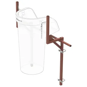 кронштейн для мусоросбросов, крепление к лесам