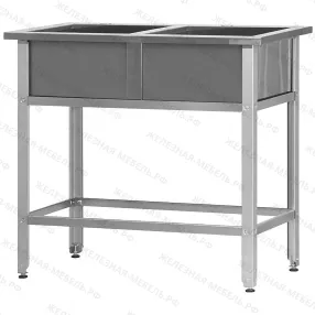 ванна моечная вмср - 500/2 «retail», отв. д/смесит.