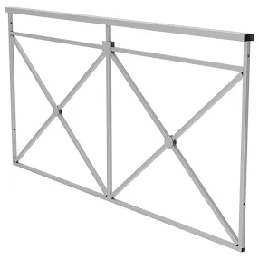 секция пешеходного ограждения по-1 крест тип 2, цинк