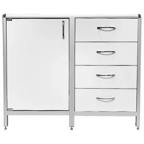 стол-тумба лабораторная med 12.012al (белый)