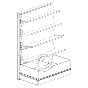 стеллаж торговый книжный 25 серия