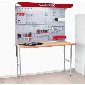 верстак откидной оцинкованный standart, перфорация 1м