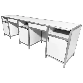 стол лабораторный med 10.012al (белый)