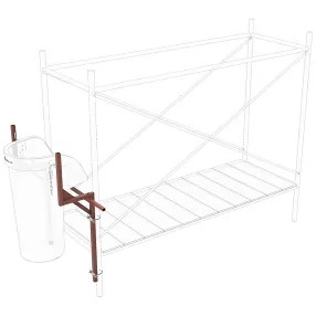 кронштейн для мусоросбросов, крепление к лесам