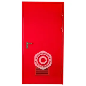 дверь ei 60 противопожарная однопольная с самозаплавляющейся решеткой