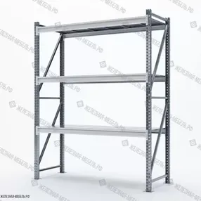стеллаж сфм 2000х1500х600 (3 яруса с настилом) цинк