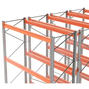 стеллаж паллетный двойной глубины 4500х2700х1100 мм, 3 яруса (г/п 3000 кг на ярус)
