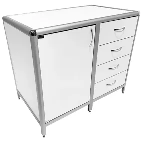 стол-тумба лабораторная med 12.012al (белый)