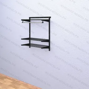 гардеробная система титан-gs-350s комплект №3 (цвет чёрный)