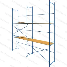 леса рамные строительные лрс-40 6х6 м (2 яруса с настилом)