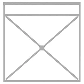 ограждение пешеходное по-1 секция тип 2 укороченная, стойка 80х80 съемная, цинк