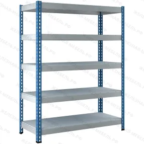 стеллаж sb 2000х1830х760 (5 ярусов с оцинкованным настилом)