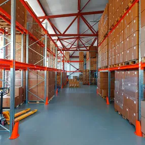 стеллаж паллетный двухсекционный 6000х1800х1100 мм (85.1.5), 4 яруса