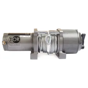 лебедка автомобильная tor 12 v p3500-1d (1588 кг/15 м)