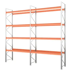 стеллаж паллетный двухсекционный 6000х2700х1100 мм (85.1.5), 4 яруса
