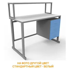 стол лабораторный с керамикой слк 21.003 (белый)