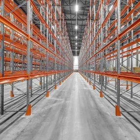 дополнительная секция стеллажа паллетного 3500х2700х1100 мм (85.1.5), 2 яруса