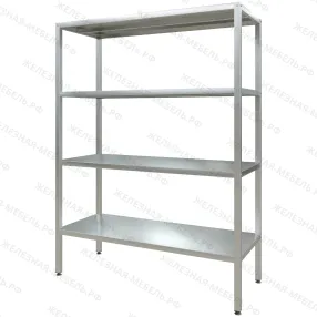 стеллаж полочный сплп «profi inox» 2000х1500х600 со сплошной полкой (нерж.сталь)