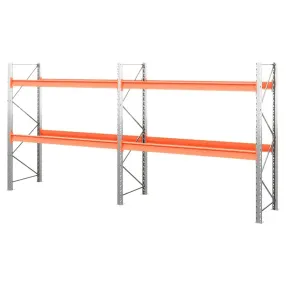 стеллаж паллетный двухсекционный 2500х2700х1100 мм (100.1.5), 2 яруса