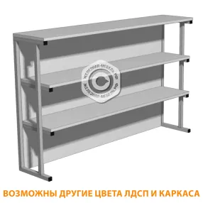 надстройка для стола или тумбы н-7 (лдсп серый)
