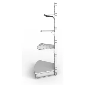 стеллаж торговый сетчатый угла внешнего 45 градусов