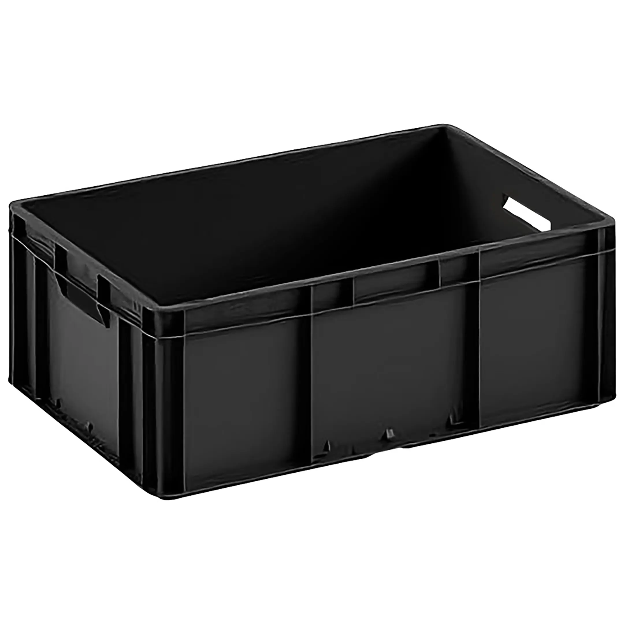 6442. ящик из пластика. ящик п/э "фин-пак" 400*300*270 черный. ящик из пластика. 311f.